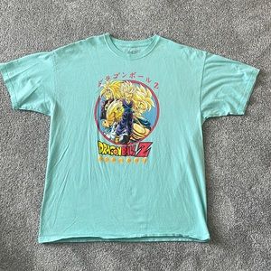 Teal dragon ball z t-shirt